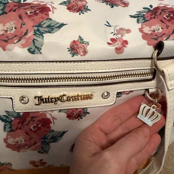 Juicy Couture Limited Edition Floral Extra Large Weekender Travel Gym Duffel Bag - Picture 6 of 11